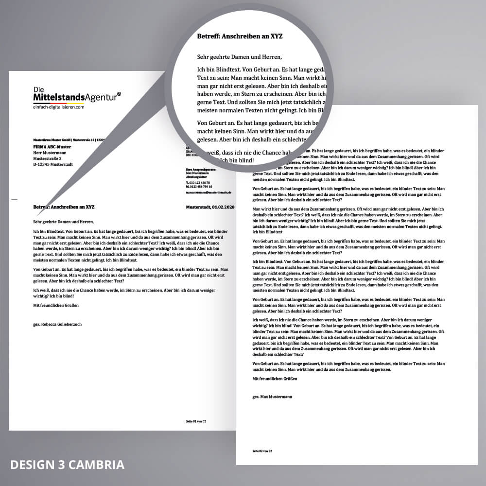 Word-Vorlage "Briefbogen" – Bild 2